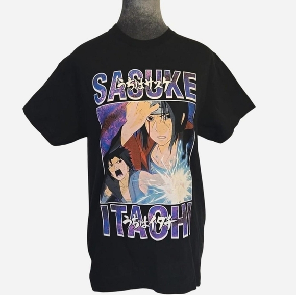 Ripple Junction Tops - Naruto Shippuden Sasuke Itachi Graphic Design T-Shirt